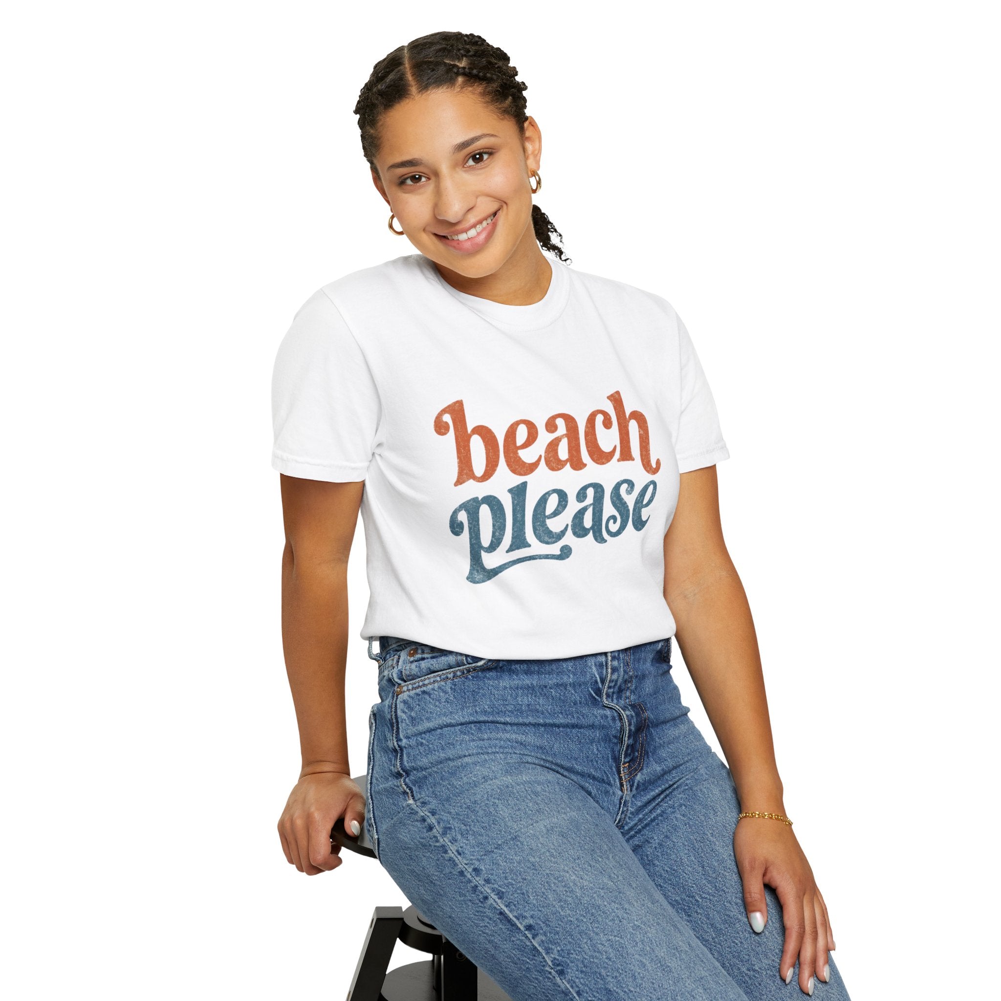 Beach Please T-Shirt — Retro Surf Graphic Tee