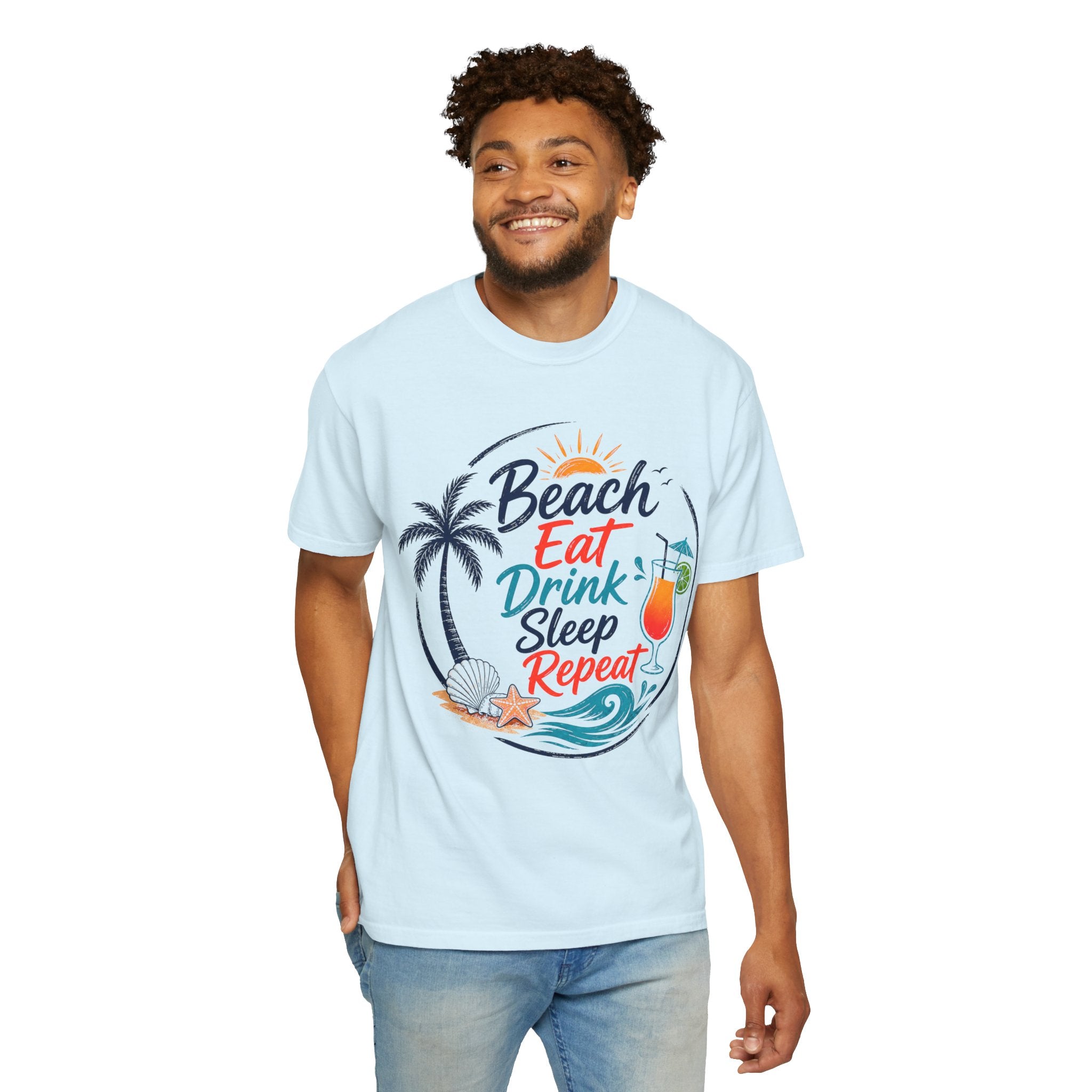 Beach Eat Drink Sleep Repeat T-Shirt