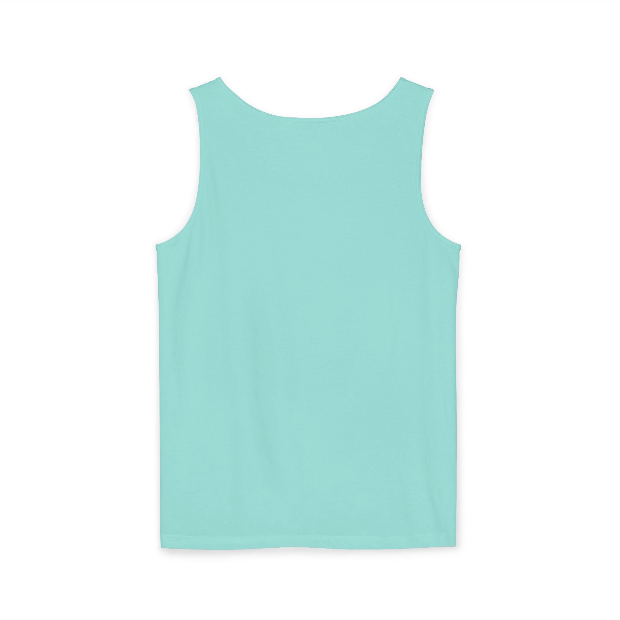 Sand & Tan Beach Tank Top — Minimal Sunrise Graphic