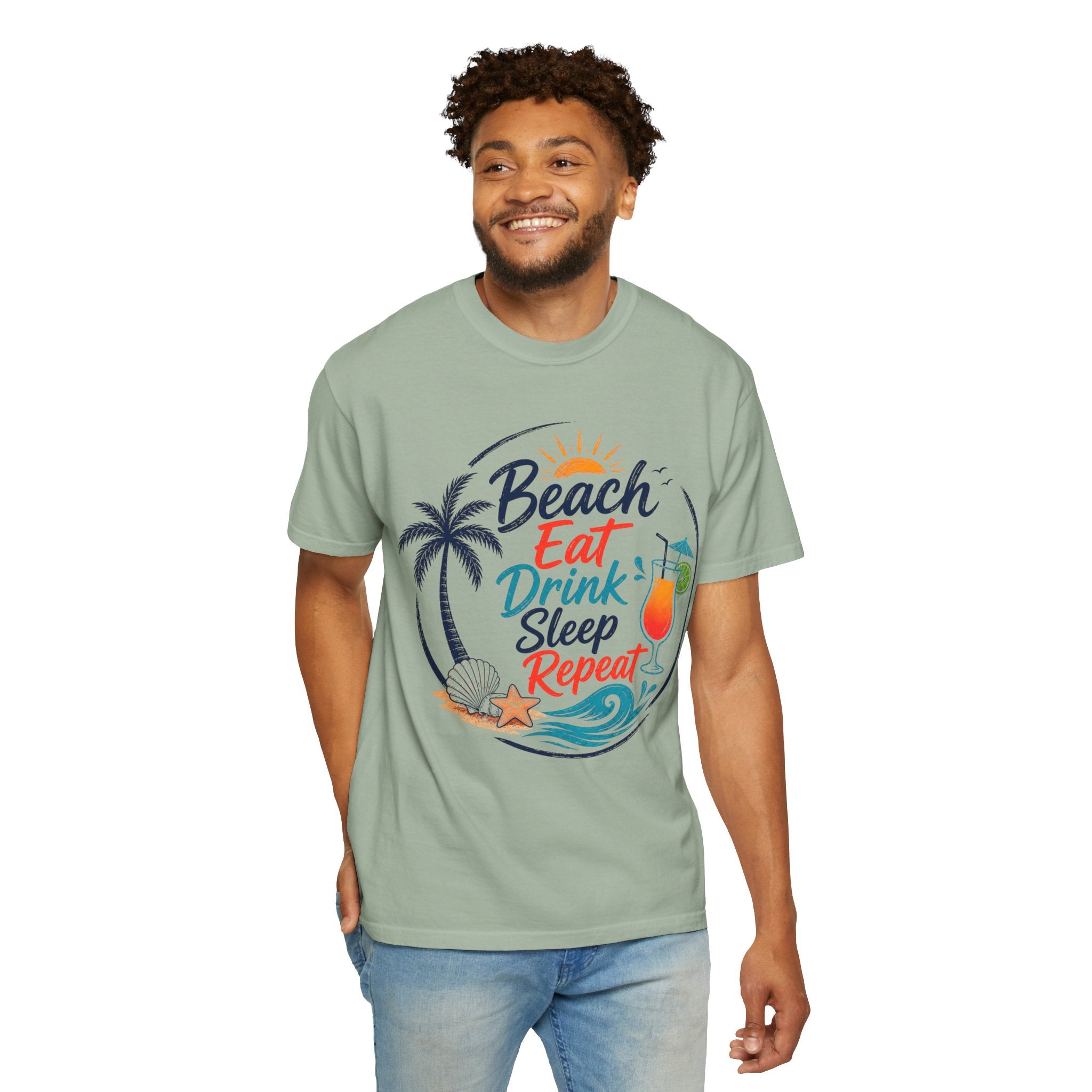 Beach Eat Drink Sleep Repeat T-Shirt