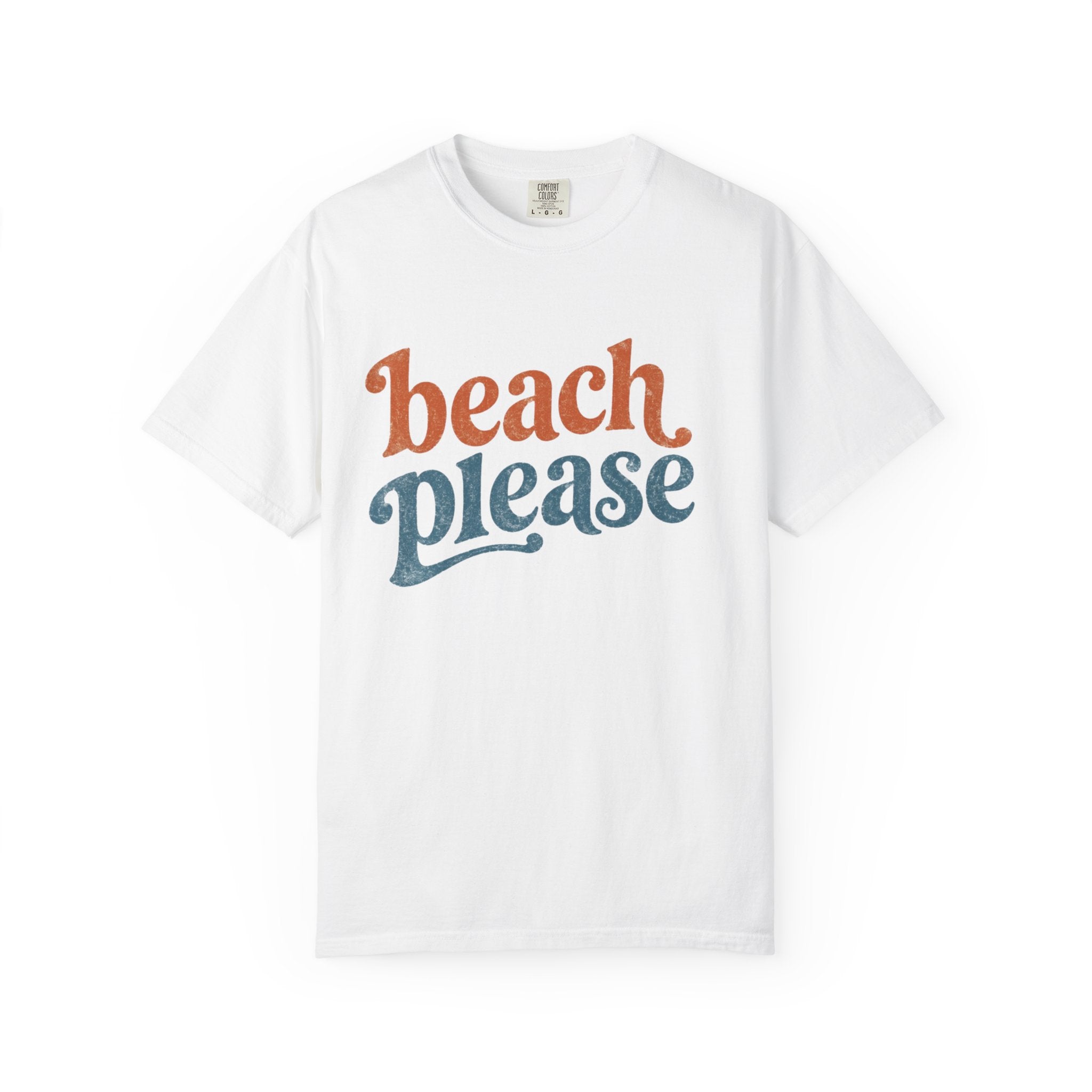 Beach Please T-Shirt — Retro Surf Graphic Tee