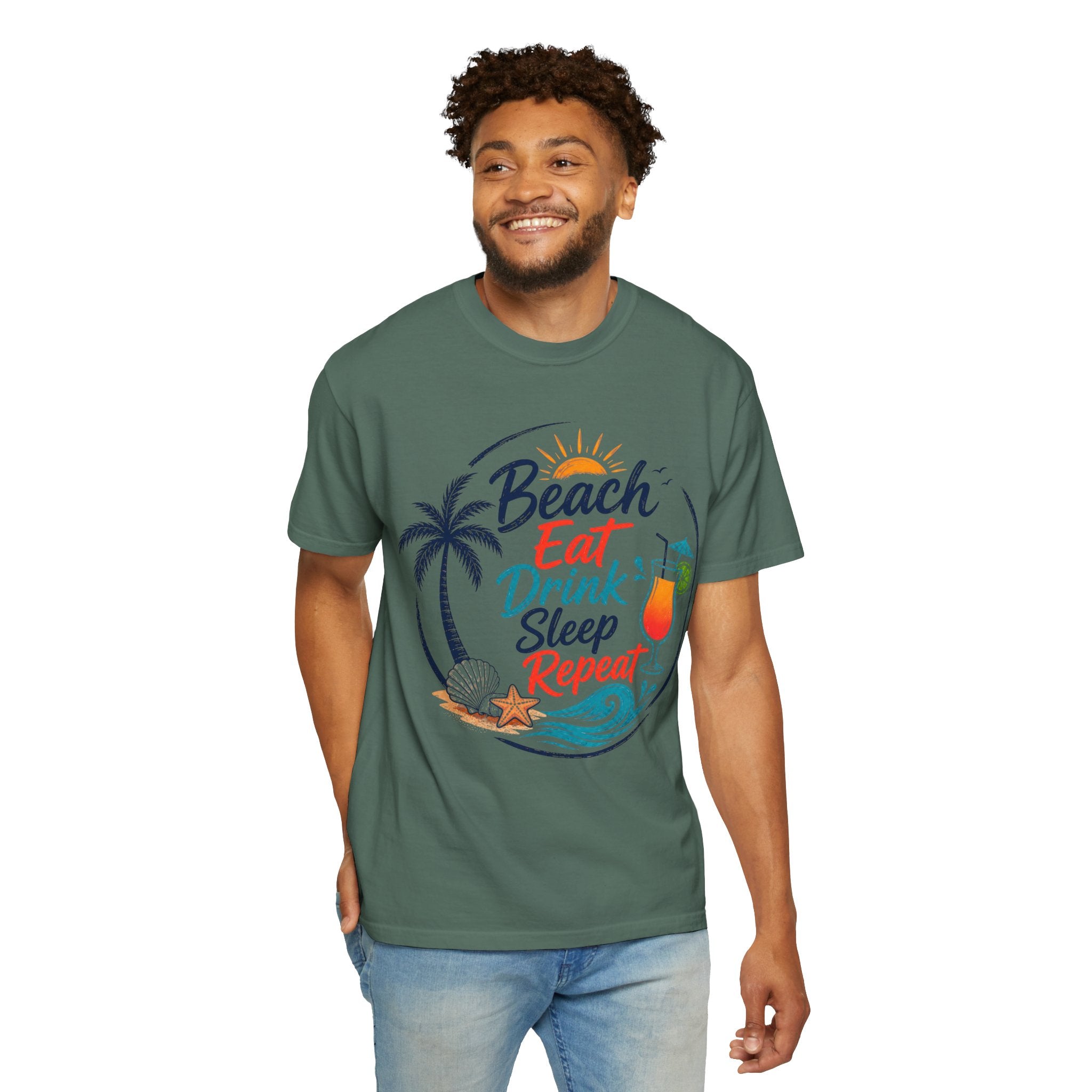 Beach Eat Drink Sleep Repeat T-Shirt