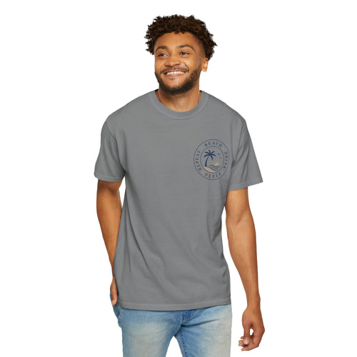 "Beach, Eat, Drink, Sleep, Repeat"— Vintage Coastal Graphic Tee