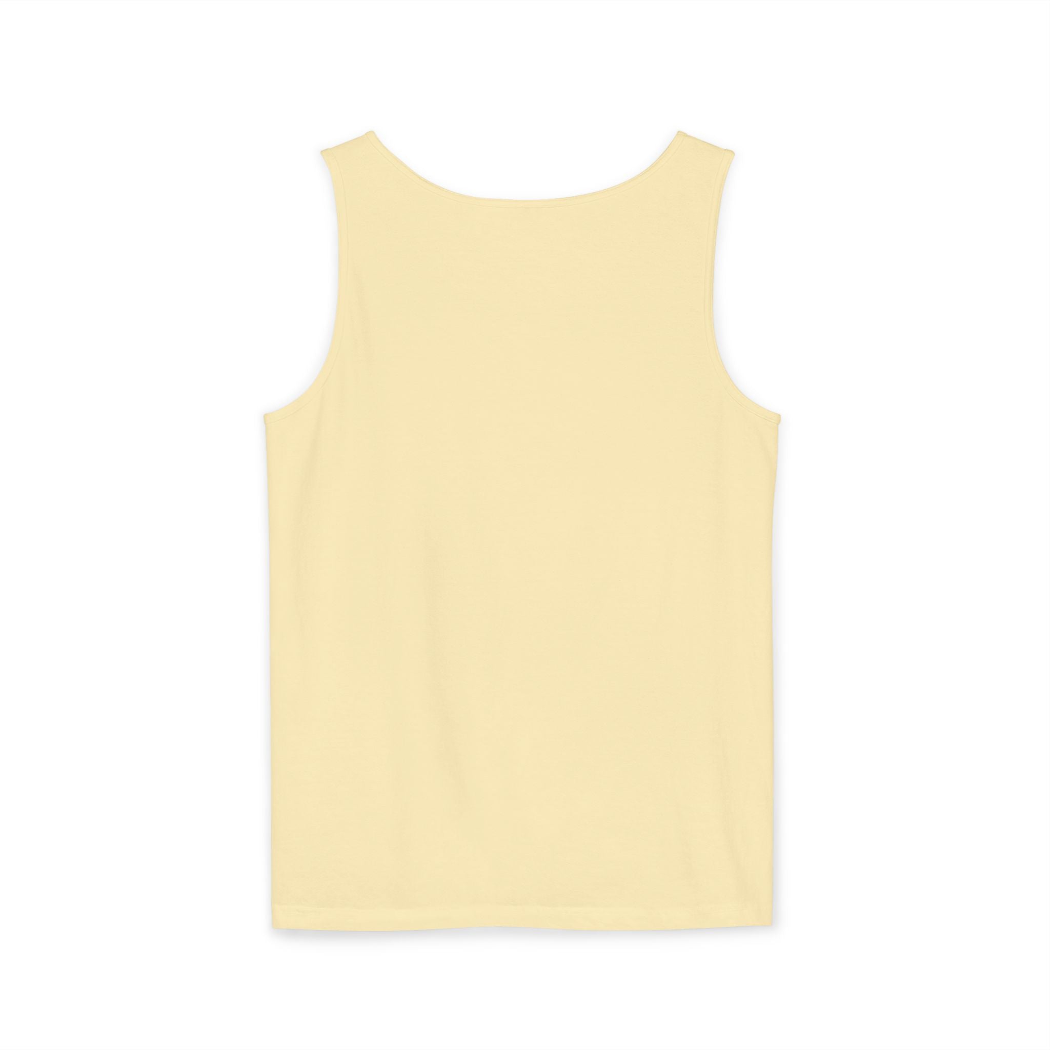 Sand & Tan Beach Tank Top — Minimal Sunrise Graphic