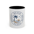 "Beach, Eat, Drink, Sleep, Repeat" Accent Coffee Mug (11, 15oz)