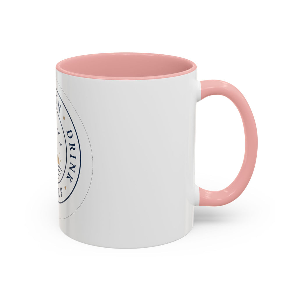 "Beach, Eat, Drink, Sleep, Repeat" Accent Coffee Mug (11, 15oz)