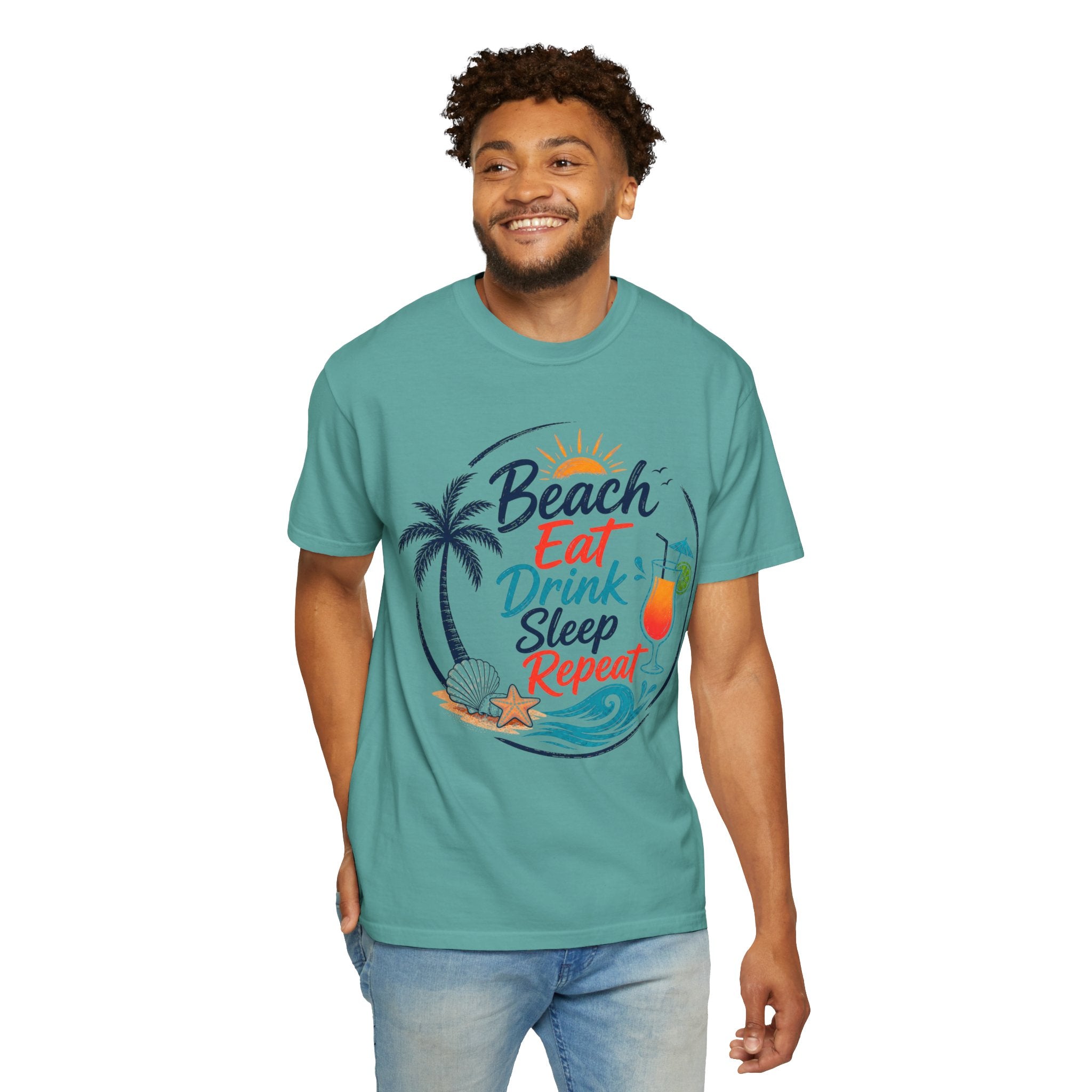 Beach Eat Drink Sleep Repeat T-Shirt