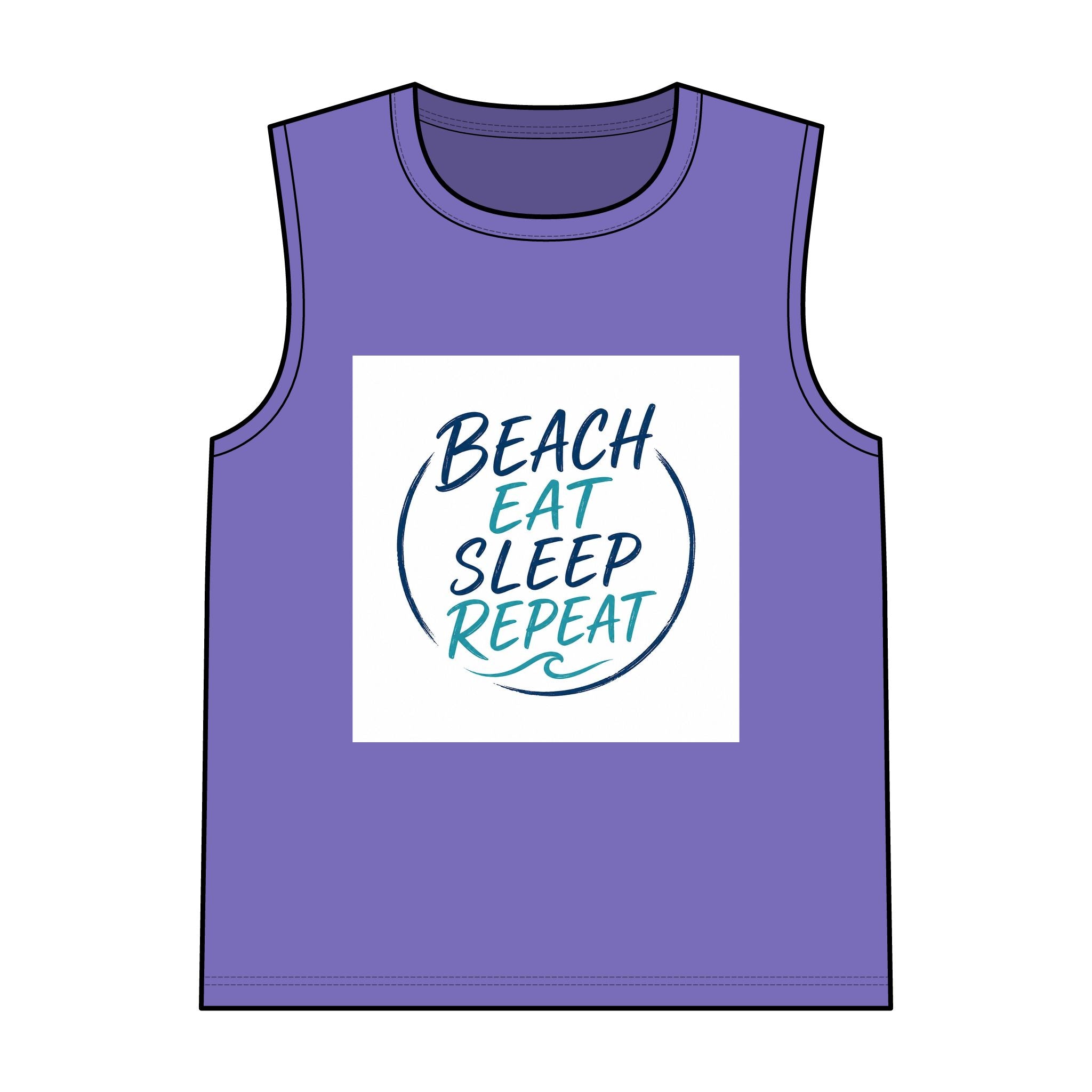 Beach Eat Sleep Repeat Tank