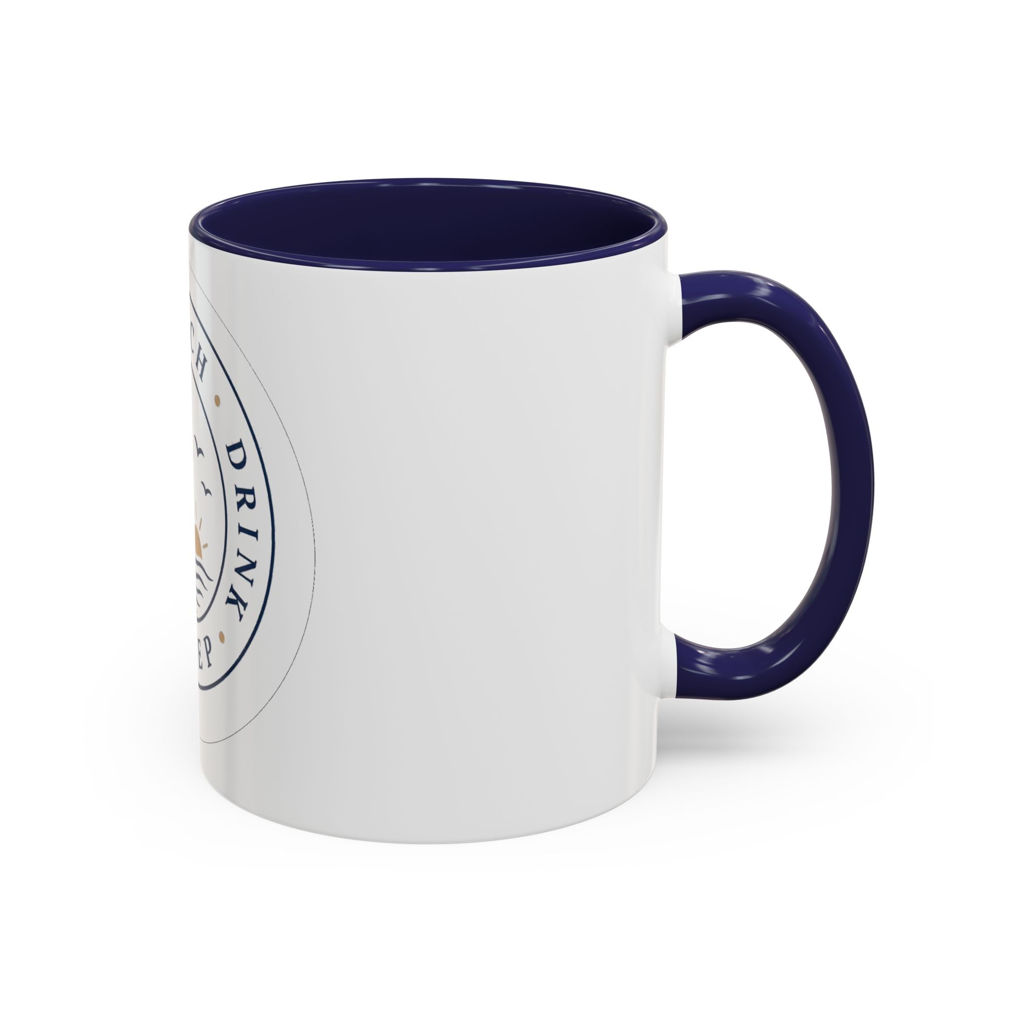 "Beach, Eat, Drink, Sleep, Repeat" Accent Coffee Mug (11, 15oz)