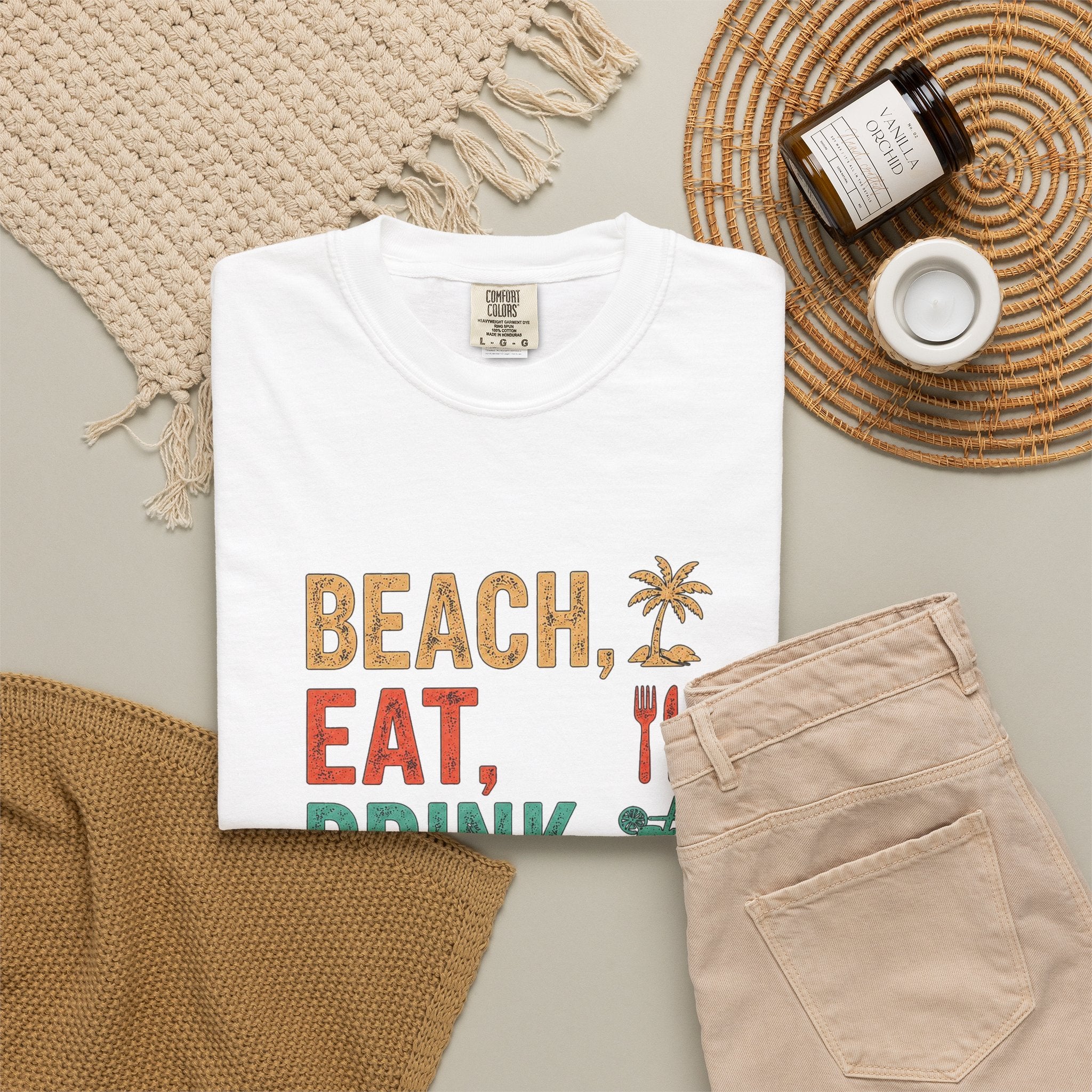 Beach Eat Drink Sleep Repeat T-Shirt