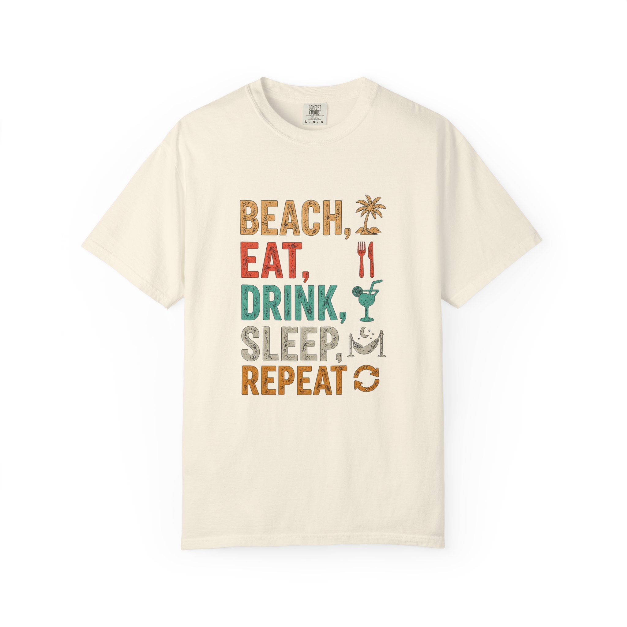 Beach Eat Drink Sleep Repeat T-Shirt