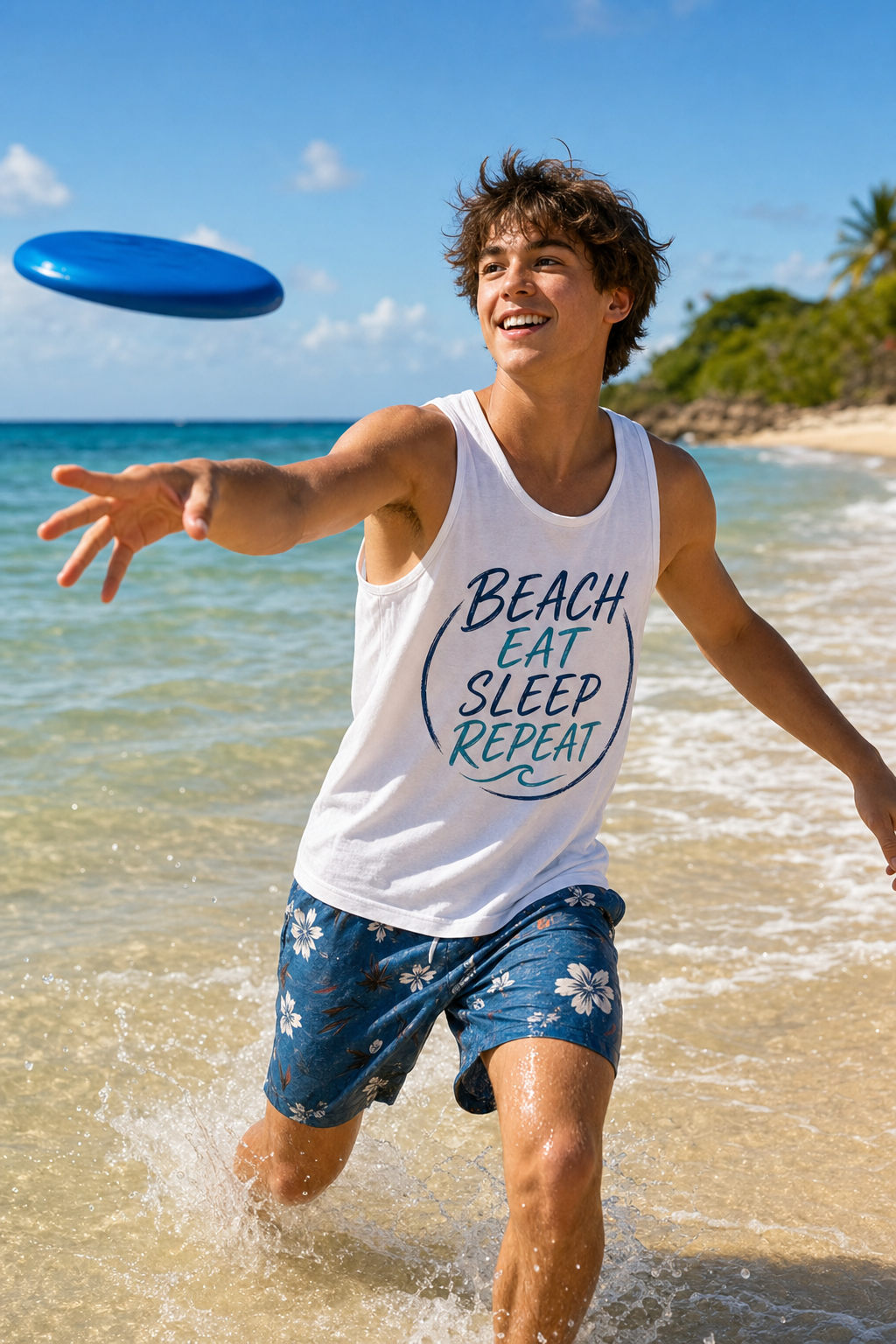Beach Eat Sleep Repeat Tank