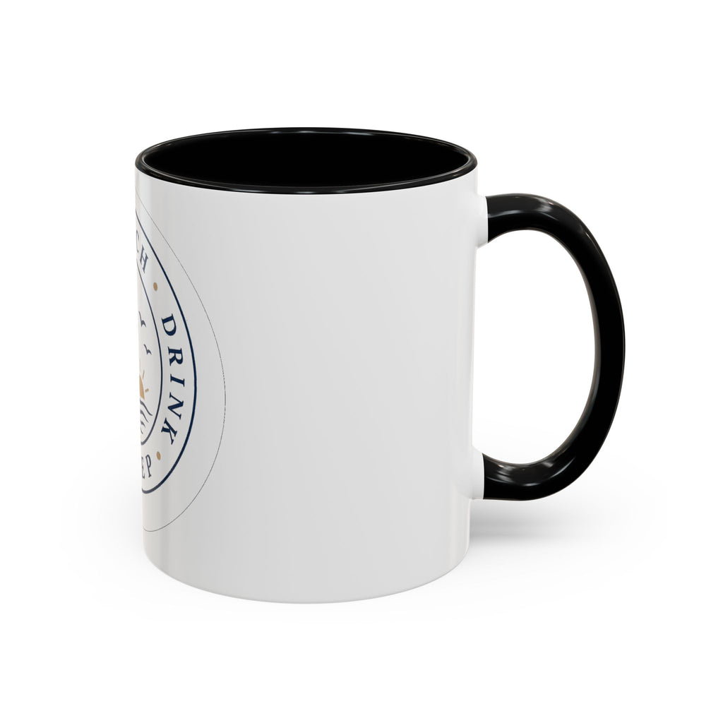 "Beach, Eat, Drink, Sleep, Repeat" Accent Coffee Mug (11, 15oz)