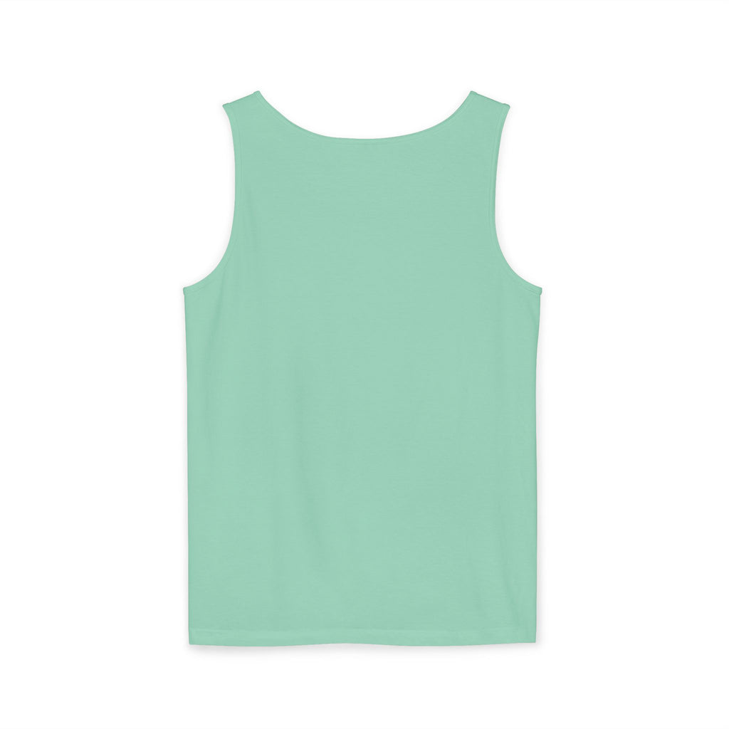 Sand & Tan Beach Tank Top — Minimal Sunrise Graphic