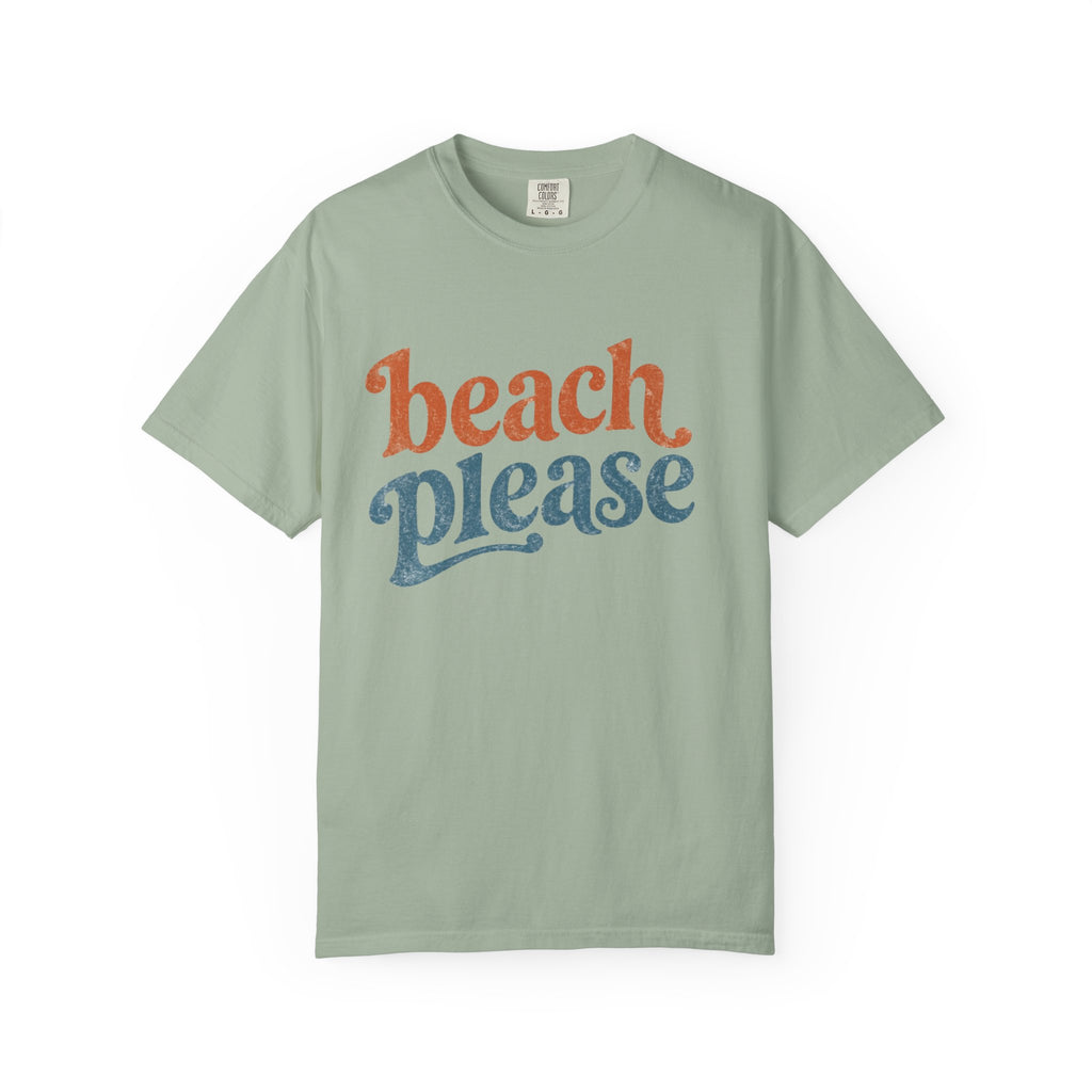 Beach Please T-Shirt — Retro Surf Graphic Tee