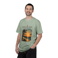 Beach Sunset T-Shirt — "Beach. Eat. Drink. Sleep. Repeat." Vintage Palm Tee