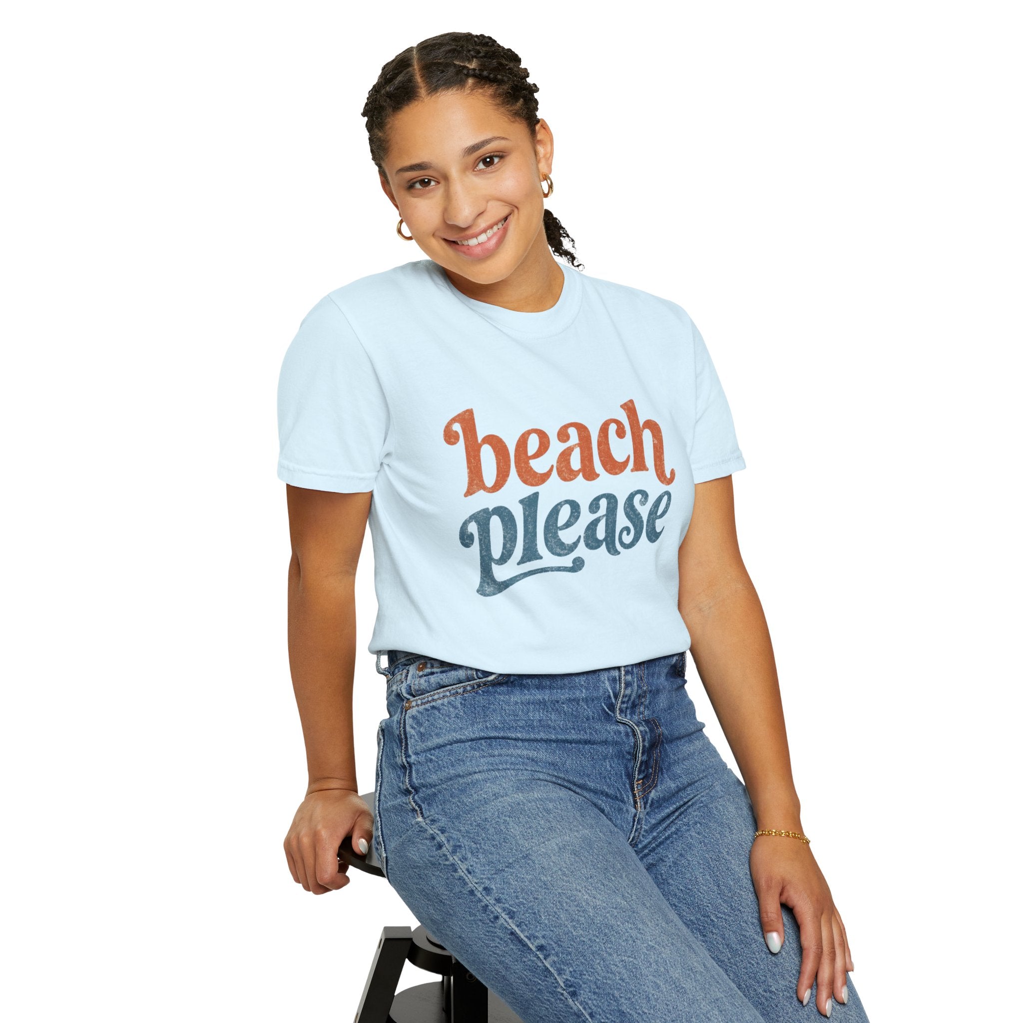 Beach Please T-Shirt — Retro Surf Graphic Tee