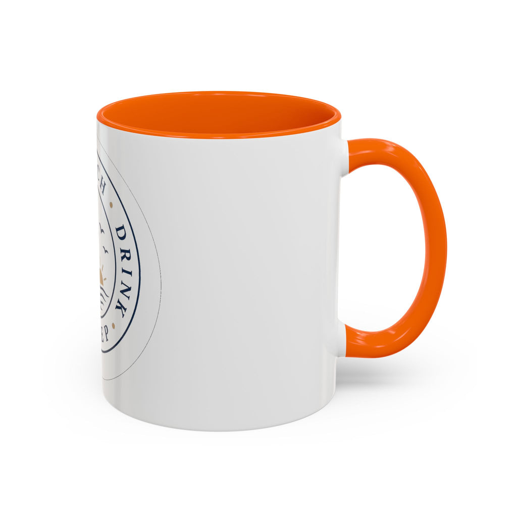 "Beach, Eat, Drink, Sleep, Repeat" Accent Coffee Mug (11, 15oz)