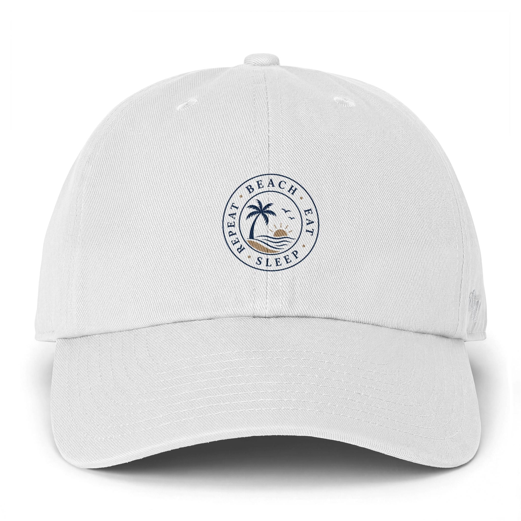 Beach Baseball Cap — Beach, Eat, Sleep, Repeat
