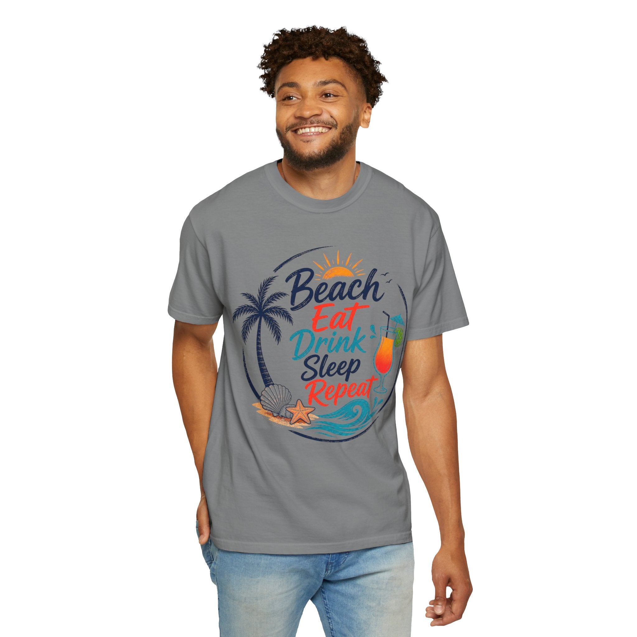 Beach Eat Drink Sleep Repeat T-Shirt