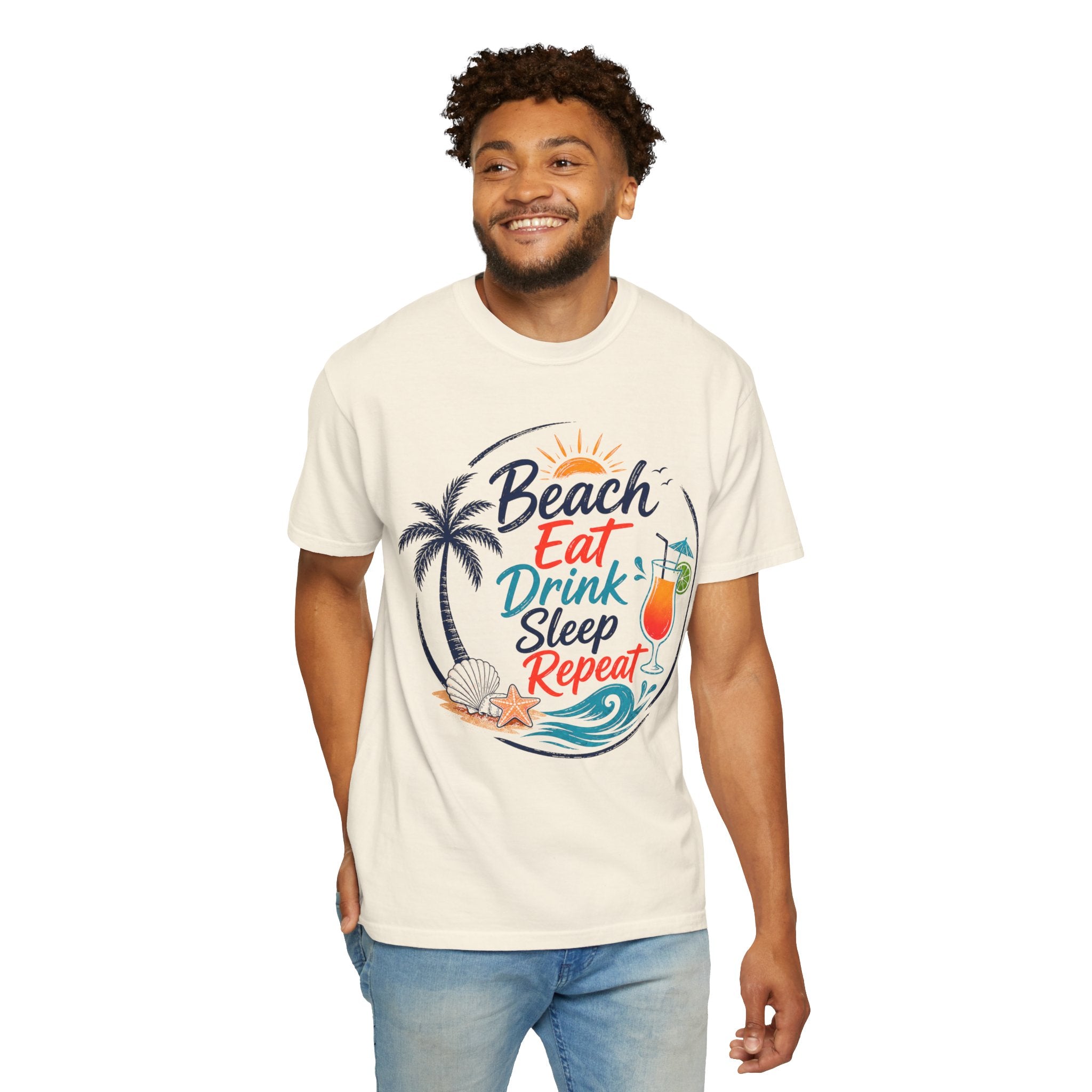 Beach Eat Drink Sleep Repeat T-Shirt