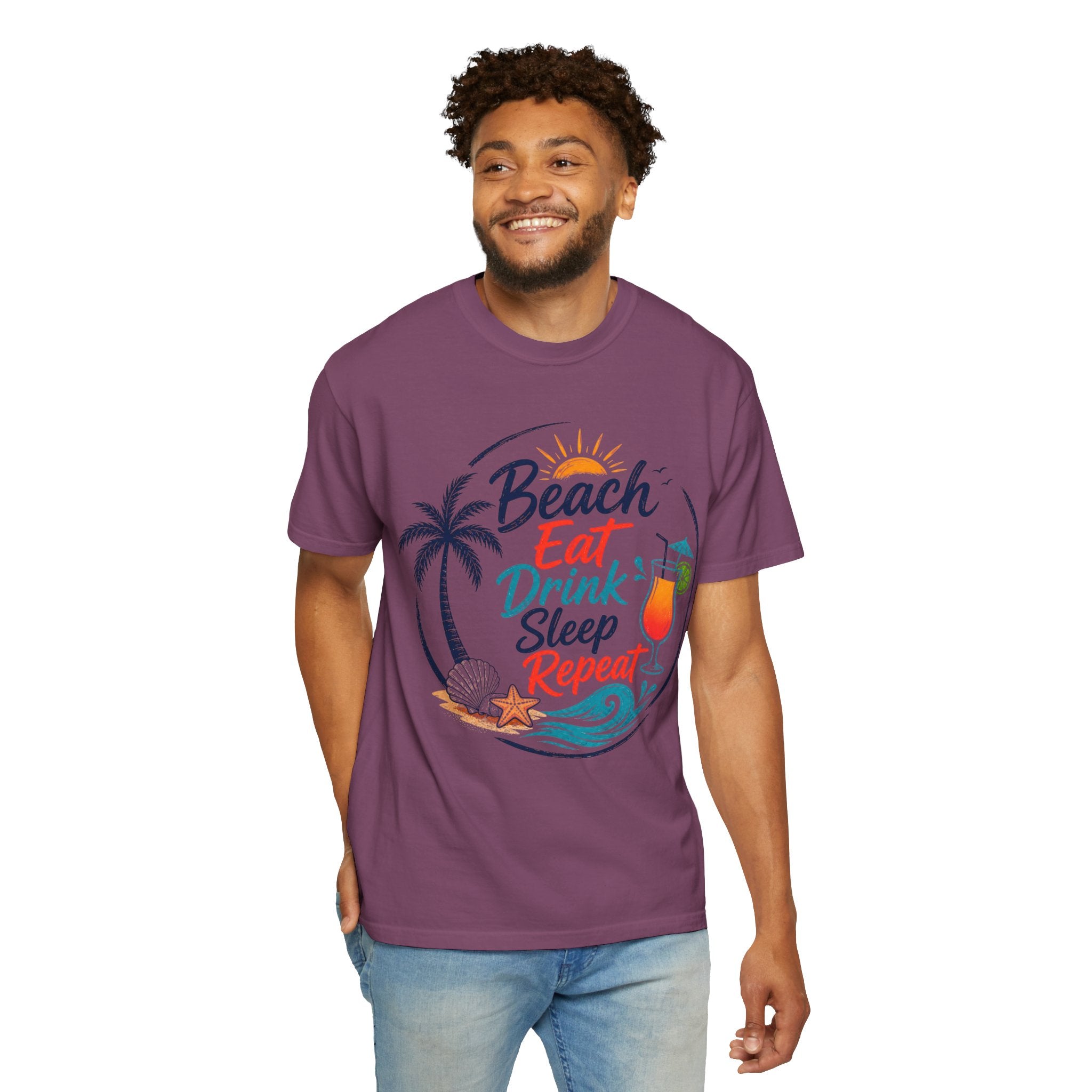 Beach Eat Drink Sleep Repeat T-Shirt