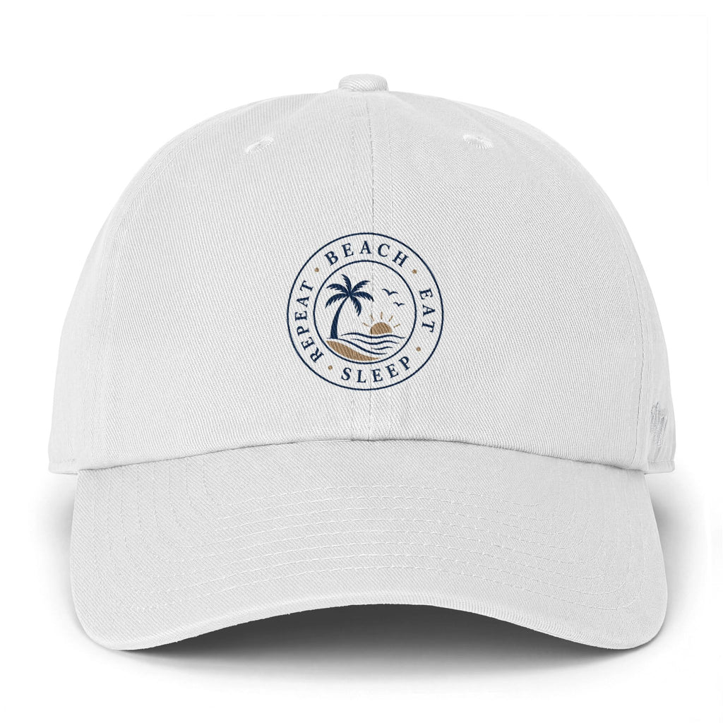 Beach Baseball Cap — Beach, Eat, Sleep, Repeat