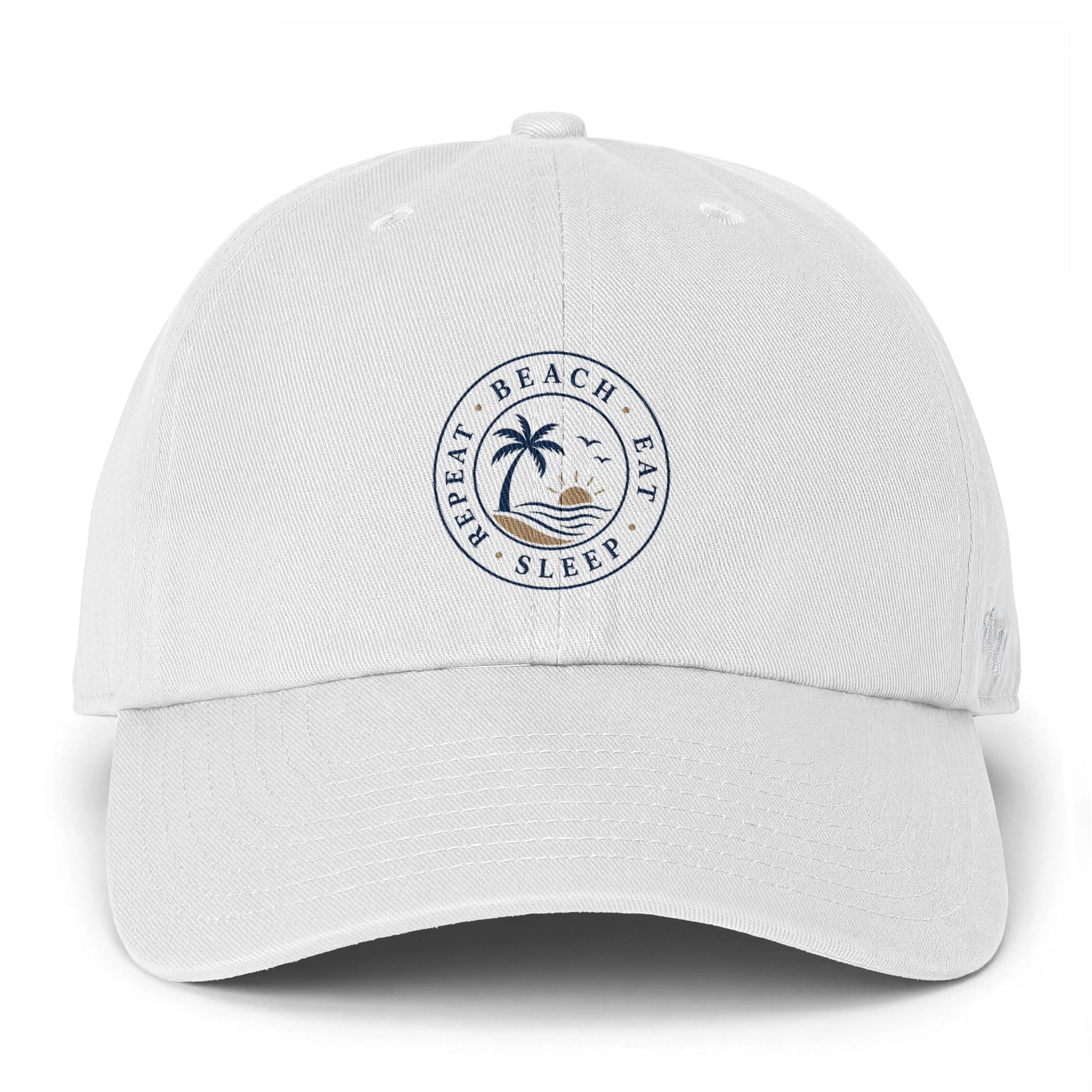 Beach Baseball Cap — Beach, Eat, Sleep, Repeat